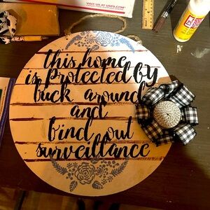 Customizable Hanging Metal signs